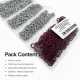 Burgundy Stainless Ring-Style Prong Baby Snap Fastener 9.5 mm / 0.37 in for babywear and accessories