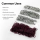 Burgundy Stainless Ring-Style Prong Baby Snap Fastener 9.5 mm / 0.37 in for babywear and accessories