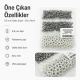 Ecru Stainless Ring-Style Prong Baby Snap Fastener 9.5 mm / 0.37 in for babywear and children's clothing
