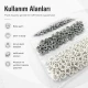 Ecru Stainless Ring-Style Prong Baby Snap Fastener 9.5 mm / 0.37 in for babywear and children's clothing