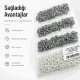 Ecru Stainless Ring-Style Prong Baby Snap Fastener 9.5 mm / 0.37 in for babywear and children's clothing