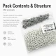 Ecru Stainless Ring-Style Prong Baby Snap Fastener 9.5 mm / 0.37 in for babywear and children's clothing