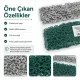Dark Green Stainless Ring-Style Prong Baby Snap Fastener 9.5 mm / 0.37 in for babywear and accessories