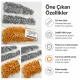 Orange Stainless Ring-Style Prong Baby Snap Fastener 9.5 mm / 0.37 in, 250 Sets/Pack