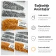 Orange Stainless Ring-Style Prong Baby Snap Fastener 9.5 mm / 0.37 in, 250 Sets/Pack