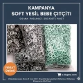 Delikli Klikıt Çıtçıt Bebe Çıtçıtı 9,5 mm Soft Yeşil Renk Paslanmaz 250 Adet/Pk C0095DPPKSoftYsl