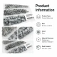Grey Painted Stainless Capped Baby Snap Fastener 9.5 mm / 0.37 in, Durable Stainless Steel for Baby Clothing, 250 Sets Pack