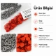 Terracotta Painted Stainless Capped Baby Snap Fastener 9.5 mm / 0.37 in, Durable Stainless Steel for Baby Clothing, 250