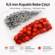 Terracotta Painted Stainless Capped Baby Snap Fastener 9.5 mm / 0.37 in, Durable Stainless Steel for Baby Clothing, 250