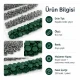 Dark Green Painted Stainless Capped Baby Snap Fastener 9.5 mm / 0.37 in, Durable Stainless Steel for Baby Clothing, 250 Sets
