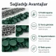 Dark Green Painted Stainless Capped Baby Snap Fastener 9.5 mm / 0.37 in, Durable Stainless Steel for Baby Clothing, 250 Sets