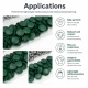 Dark Green Painted Stainless Capped Baby Snap Fastener 9.5 mm / 0.37 in, Durable Stainless Steel for Baby Clothing, 250 Sets
