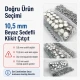 10.5 mm White Pearl Stainless Prong Snap Fasteners for Textile Applications