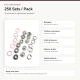 8 mm / 0.31 in Dusty Rose Stainless Ring-Style Prong Snap Fasteners for babywear and light garment projects