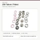 8 mm / 0.31 in Dusty Rose Stainless Ring-Style Prong Snap Fasteners for babywear and light garment projects