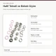 8 mm / 0.31 in Dusty Rose Stainless Ring-Style Prong Snap Fasteners for babywear and light garment projects