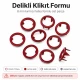 8 mm / 0.31 in Red Stainless Ring-Style Prong Snap Fasteners for babywear and light garments