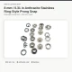 8 mm / 0.31 in Anthracite Stainless Ring-Style Prong Snap Fasteners, 250 Sets/Pack ERBCLK0008PANT