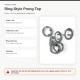 8 mm / 0.31 in Anthracite Stainless Ring-Style Prong Snap Fasteners, 250 Sets/Pack ERBCLK0008PANT