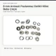8 mm / 0.31 in Anthracite Stainless Ring-Style Prong Snap Fasteners, 250 Sets/Pack ERBCLK0008PANT