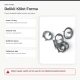8 mm / 0.31 in Anthracite Stainless Ring-Style Prong Snap Fasteners, 250 Sets/Pack ERBCLK0008PANT