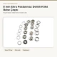 8 mm / 0.31 in Ecru Stainless Ring-Style Prong Snap Fasteners for babywear and children's clothing, 250 sets per pack