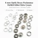 8 mm / 0.31 in Optical White Stainless Ring-Style Prong Snap Fasteners for babywear and light garments