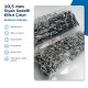 10.5 mm Black Pearl Stainless Prong Snap Fasteners for textile applications, 100 sets per pack