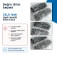 10.5 mm Black Pearl Stainless Prong Snap Fasteners for textile applications, 100 sets per pack