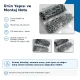 10.5 mm Black Pearl Stainless Prong Snap Fasteners for textile applications, 100 sets per pack