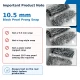 10.5 mm Black Pearl Stainless Prong Snap Fasteners for textile applications, 100 sets per pack