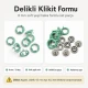 8 mm / 0.31 in Soft Green Stainless Ring-Style Prong Snap Fasteners for babywear and light garments