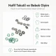 8 mm / 0.31 in Soft Green Stainless Ring-Style Prong Snap Fasteners for babywear and light garments
