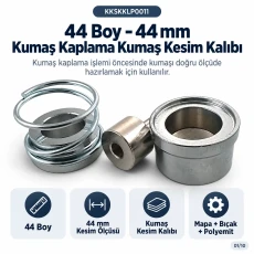 44 Boy 28 mm Kumaş Kaplama Düğme Aparatı KLP0044KPL