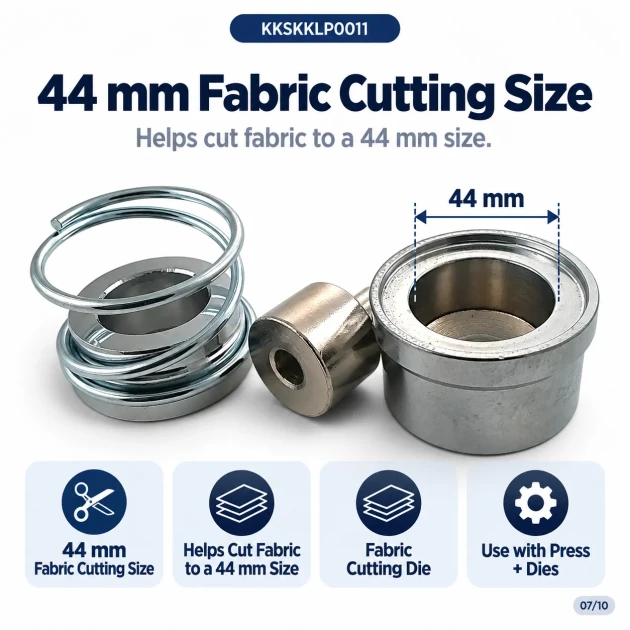 44L 28 mm 1.10 in fabric covered button die