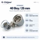 40L 25 mm 0.98 in fabric covered button die
