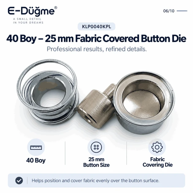 40L 25 mm 0.98 in fabric covered button die