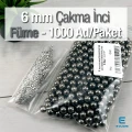 6 mm Çakma İnci Black Nikel Renk ( 1000 ad / Paket)  INC0006BN