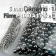 6 mm Imitation Pearls Black Nickel Color (1000 pieces / Pack) INC0006BN