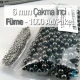 6 mm Imitation Pearls Black Nickel Color (1000 pieces / Pack) INC0006BN
