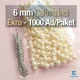 6 mm Çakma İnci Krem Renk ( 1000 ad / Paket)  INC0006CRM