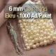 6 mm Çakma İnci Krem Renk ( 1000 ad / Paket)  INC0006CRM