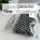 8 mm Imitation Pearls, Black Nickel Color (750 pieces/Pack) INC0008BN