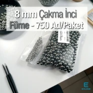 Imitation Pearls 8 mm Black Nickel Color (750 pieces / Pack) INC0008BN