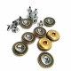 Rhinestone Metal Rivet 15 mm