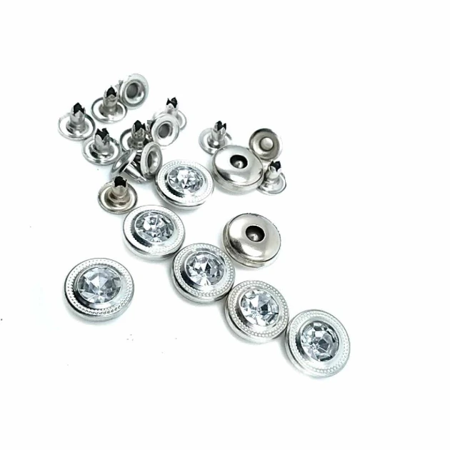 Cam Taşlı Sade Rivet 12 mm
