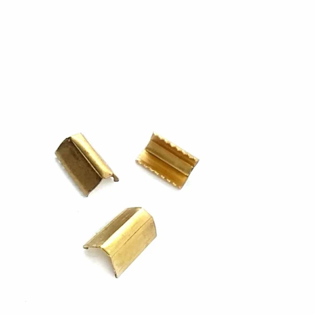 14mm x 9mm Cord End Clamping Piece Metal