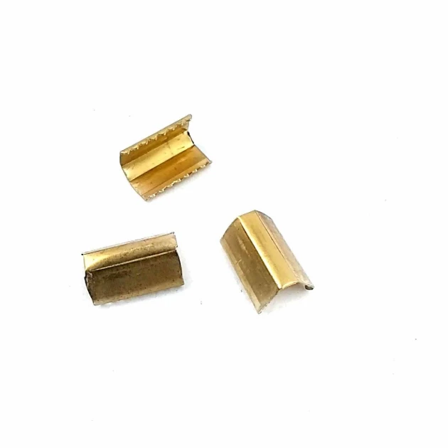 14mm x 9mm Cord End Clamping Piece Metal