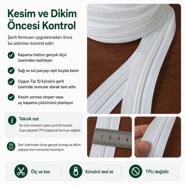 N5 / #5 Nylon Coil Zipper Chain by the Meter for Bags, Tents and Tarpaulins - Durable and Versatile Zipper for Sewing