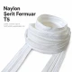 Nylon #3 Ribbon Zipper in various colors